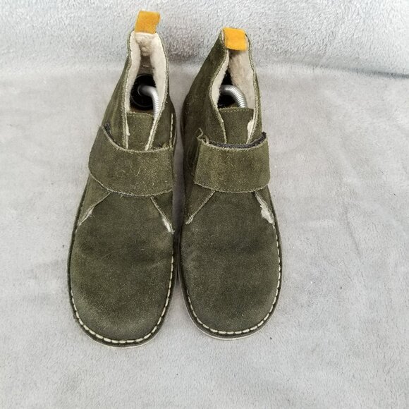 Boden Shoes Girls Size EU 37 US 5 Mini Boden Green Suede Desert Boots - Picture 4 of 15
